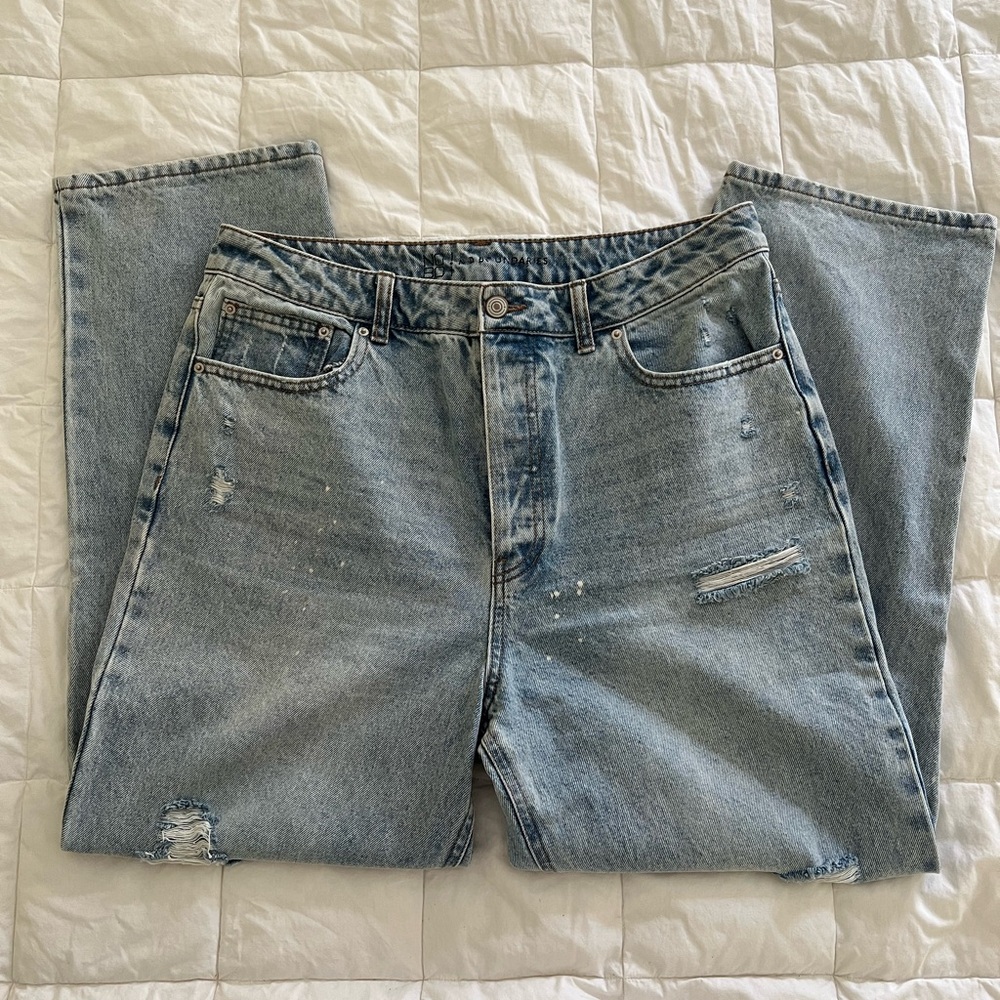 Light wash ripped jeans